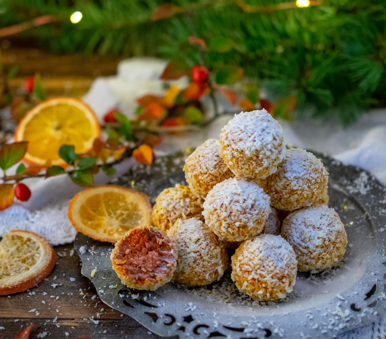Goji Orange Coconut Delights