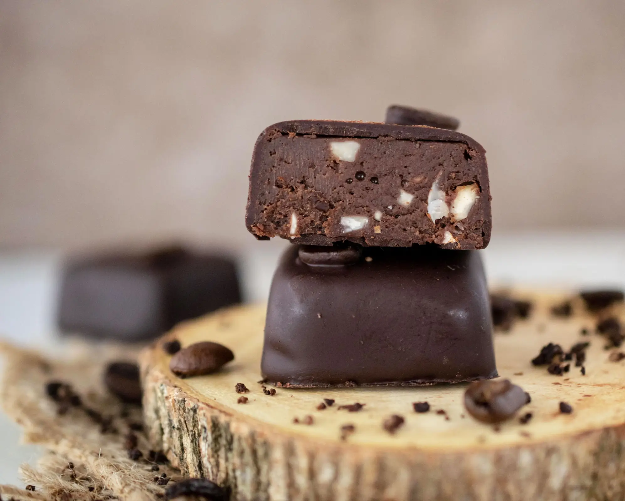 Espresso Almond Fudge